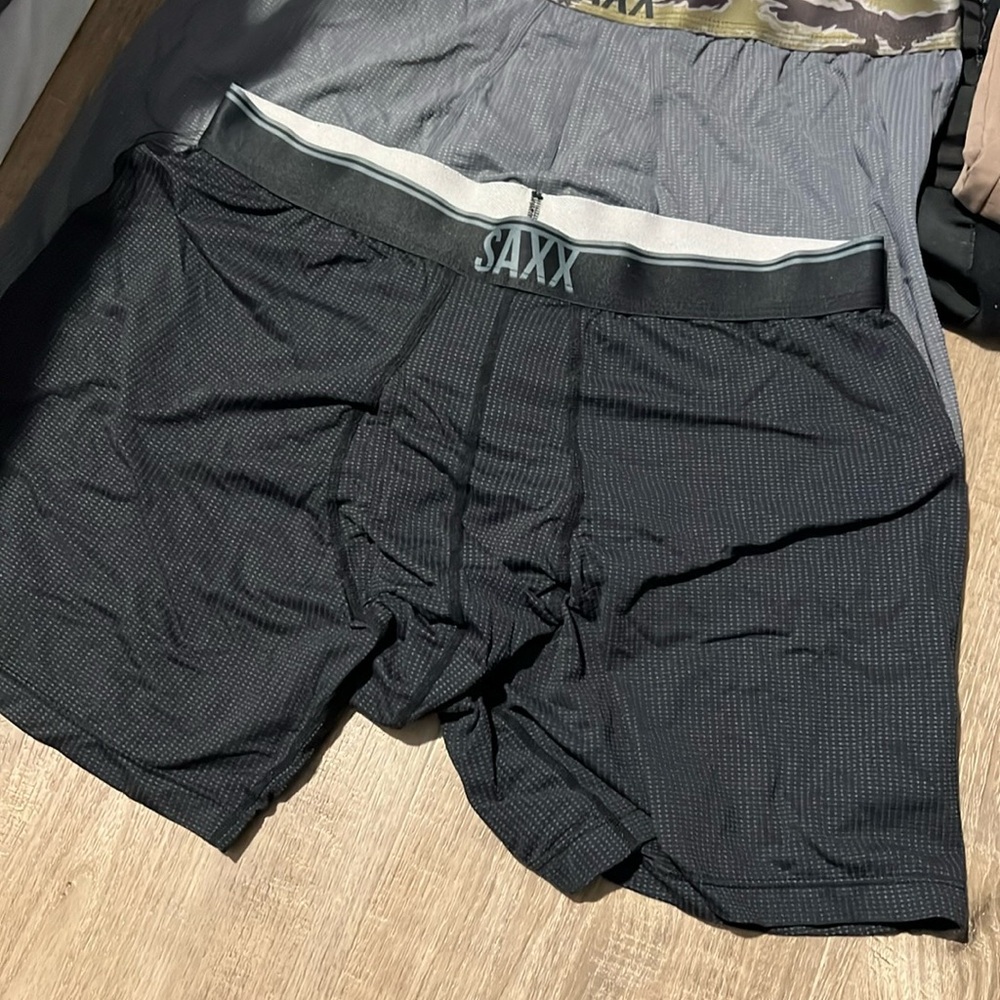 SAXX Men's Black Boxer Briefs